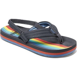 Reef Slippers - Maat 23/24 - Unisex - donker grijs/rood/geel/licht blauw/blauw