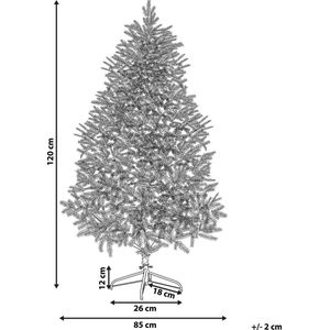 Beliani BASSIE - Kerstboom - Wit - PVC