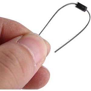 Diode, 100 pieces, 10 values, Germanium, rectifier, diode set, electronic, 1N4001~1N4007, 1N5817~1N5819, with housing, low power loss and high efficiency