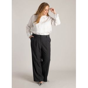 YEST - CURVE Hedwig Essential Bottoms - Grijs - Pantalon - Wijde Pasvorm - 32 inch