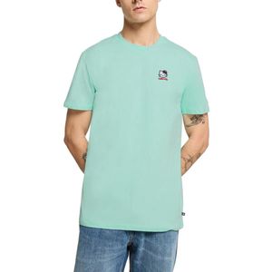 Hello Kitty Geborduurd Portret Premium T Shirt Heren