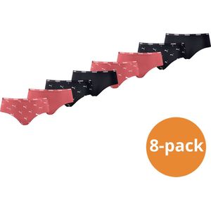 Puma Dames Hipsters Cat Logo 8-pack Zwart/Heartfelt-XS