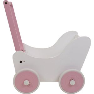 Bandits & Angels houten poppenwagen Little Angel white