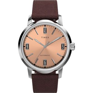 Timex Marlin Automatic TW2W33800 Horloge - Leer - Bruin - Ø 40 mm