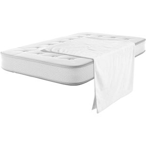 Waterdichte bedonderlegger - incontinentie matrasbeschermer - ultradunne bescherming - wasbaar - waterdicht - absorberend - bamboe badstof - 150 x 220 cm