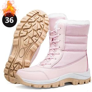 Livano Snowboots - Sneeuwschoenen - Sneeuwboots - Dames - Wintersport - Ski - Skischoenen - Roze - 36- Laarzen