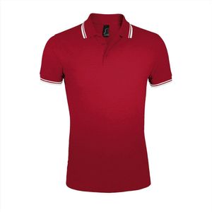 SOL'S Men´s Polo Shirt Pasadena L591 - Red/White - M