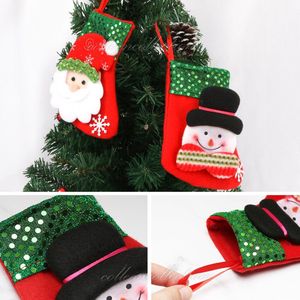 2-delige kerstsokken Kerstmuurboom Feest Hangend Cadeau Snoepzak Decoratie