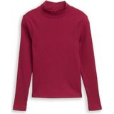 TOM TAILOR - Shirt - Rood - Lange Mouwen - Normale Pasvorm