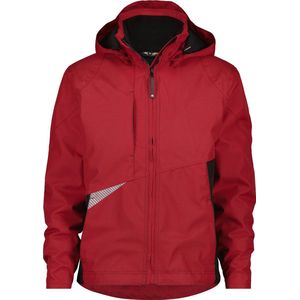 DASSY® Hyper Wind- en waterdichte werkjas - maat L - ROOD/ZWART