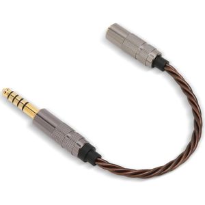 4.4mm Gebalanceerde Mannelijke Naar 3.5mm Vrouwelijke Hoofdtelefoon Adapter Kabel - Hoge Stereo Audio Converter OFC Kabel met Vergulde Slijtvaste