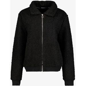 TwoDay dames teddy bomber jas zwart - Maat XS