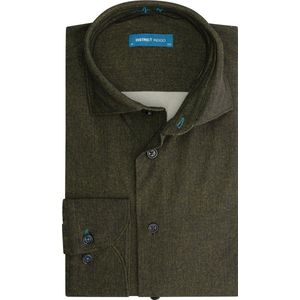 District Indigo Performance Overhemd Herringbone Groen (7.12.025.702 - 374)