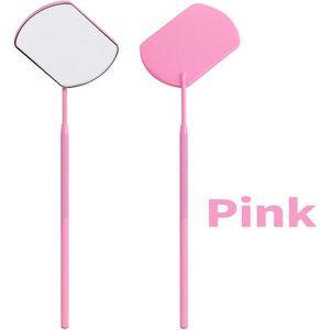 Wimper controle spiegel Roze - Spiegel voor Wimper Extensions – Lash Mirror - Secret Lashes Wimperverlenging Spiegel - Wimperextensions - Nep wimpers – Wimperstylist - Professioneel Wimper Spiegel -
