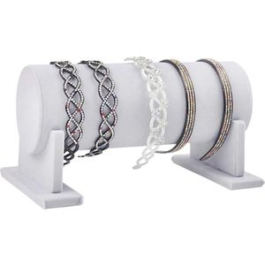 Sieradenstandaard Afneembare hoofdband Haarband Haarspeldhouder Organisator Fluwelen T-Bar Displaystandaardhouder voor kettingen, armbanden, halskettingen Showcase