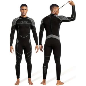 Nivard Wetsuit Heren - Swimsuit - Shorty - Surfpak - Duikpak - Lange Mouw - Zwemsuit - Zwart - XS