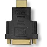 Nedis HDMI-Adapter - HDMI Connector - DVI-D 24+1-Pins Female - Verguld - Recht - ABS - Antraciet - 1 Stuks - Doos