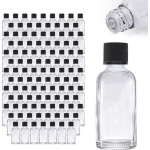 Oputec 143 x 30 ml druppelflesjes van helder glas – praktische apothekersflesjes met druppelinzet – lekvrij & herbruikbaar