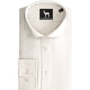 GENTS - Blumfontain linnenprint uni - Katoen - Grijs - Maat EU46/XXL