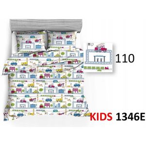 Katoenen Kussensloop 40x40cm - Dubbelzijdig Transport Thema