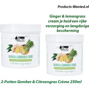 Pullach Hof - Ginger & Lemongrass Cream - Crème - 250ml