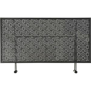vidaXL - Salontafel - vintage - stijl - inklapbaar - 100x50x45 - cm - metaal - zwart