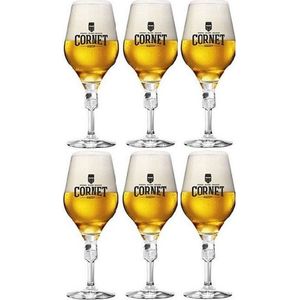 Cornet bierglazen 33cl, 50cl, 57cl - 6 stuks