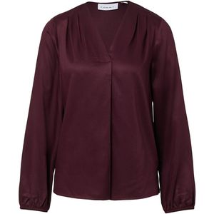 comma - Blouse - Viskose - Met V-Ausschnitt - Langarm