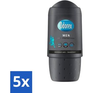 Odorex Men - Deodorant Roller - Dry Protection - Tegen Transpiratie - 50 ml - Bulkverpakking - 5 stuks