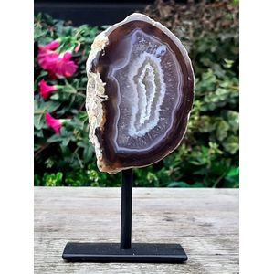 Edelsteen Agaat met Chalcedoon op Standaard # 11