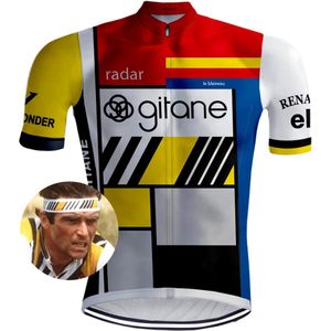 Retro Wielershirt Combi shirt Le Blaireau - REDTED - L