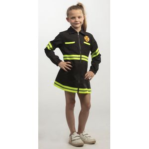 Brandweermeisje maat 140 - verkleedkleding