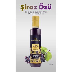 Feridun Kunak Vers Shiraz-extract Biologisch Koudgepers Natuurlijke syrah (Shiraz-Özü) voor Volwassenen en kinderen Rijke antioxidanten Vitamines en Bioactieve stoffen Helpt het immuunsysteem versterken Ondersteunt de algehele Gezondheid - 700 Gr