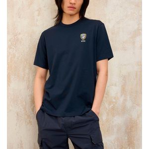 NYPD Patch Crew Neck Tee - Blue T-Shirts
