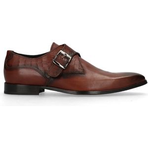 Manfield Black Label Leren Gespschoenen Bruin