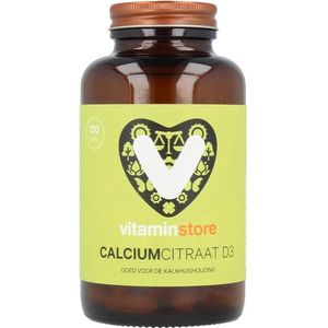 Vitaminstore - Calciumcitraat D3 (calcium) - 120 tabletten