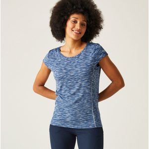 T-shirt Korte Mouwen Hiking Dames Textuurpatroon