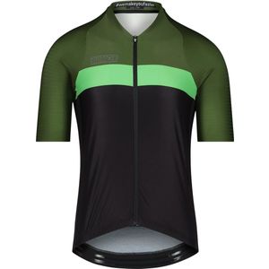 BIORACER Icon - Fietsshirt Zomer - Heren - Groen Colorblock - Korte Mouw - Ademend & Aansluitend - Maat S