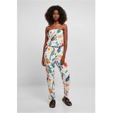 Urban Classics - Viscose Bandeau whitesandfruity Jumpsuit - XXL - Creme