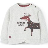 Boboli - Fleece Sweatshirt - Wit - 24 Maanden - Meisjes