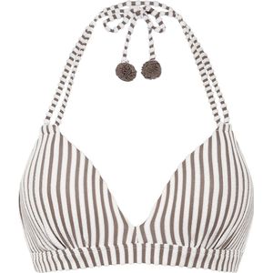 Beachlife bikinitopje Taupe Striped maat 40B