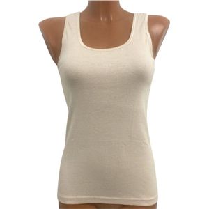 2 Pack Top kwaliteit dames hemd - 100% katoen - Beige - Maat L