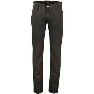 Gardeur - Bill Five-Pocket-Broek - Bruin - Effen - 97% Katoen / 3% Elastolefine