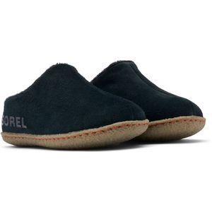 Sorel - Lanner Ridge II - Pantoffel - Zwart - Suède - Synthetisch Materiaal - Rubber
