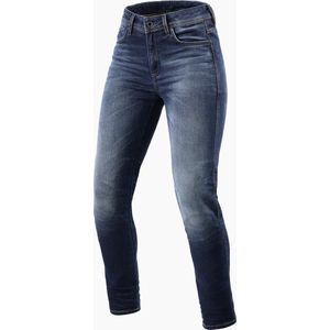 REV'IT! Jeans Marley Ladies SK Mid Blue Used L30/W27 - Maat - Broek