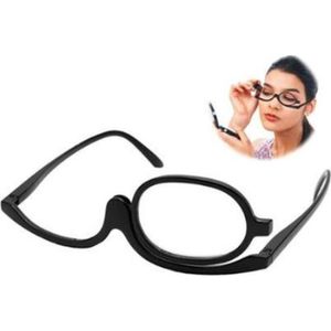 Make-up bril - opmaakbril - ideaal voor het opmaken - zwart - + 2