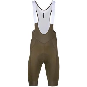 Nalini - Heren - Fietsbroek kort met bretels - Koersbroek - Met Zeem - ZAFFIRO BIB SHORT - ARMY GREEN - M