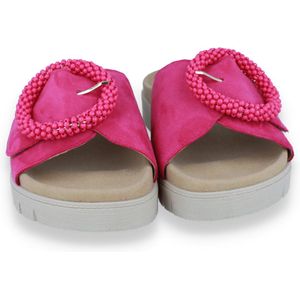 Gabor -Dames - roze donker - slippers & muiltjes - maat 37