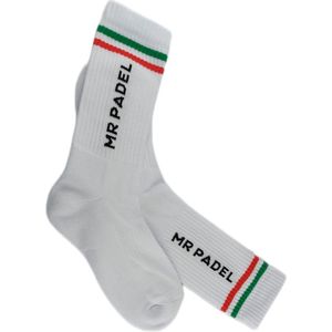 Mr Padel Italy - Witte Sport Sokken Maat 36-41