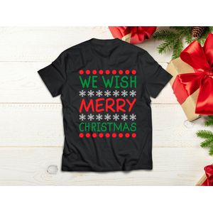 We Wish Merry Christmas - T Shirt - HappyHolidays - MerryChristmas - ChristmasCheer - JoyfulSeason - Gift - Cadeau - VrolijkKerstfeest - FijneKerstdagen - Kerstvreugde - Feestdagen